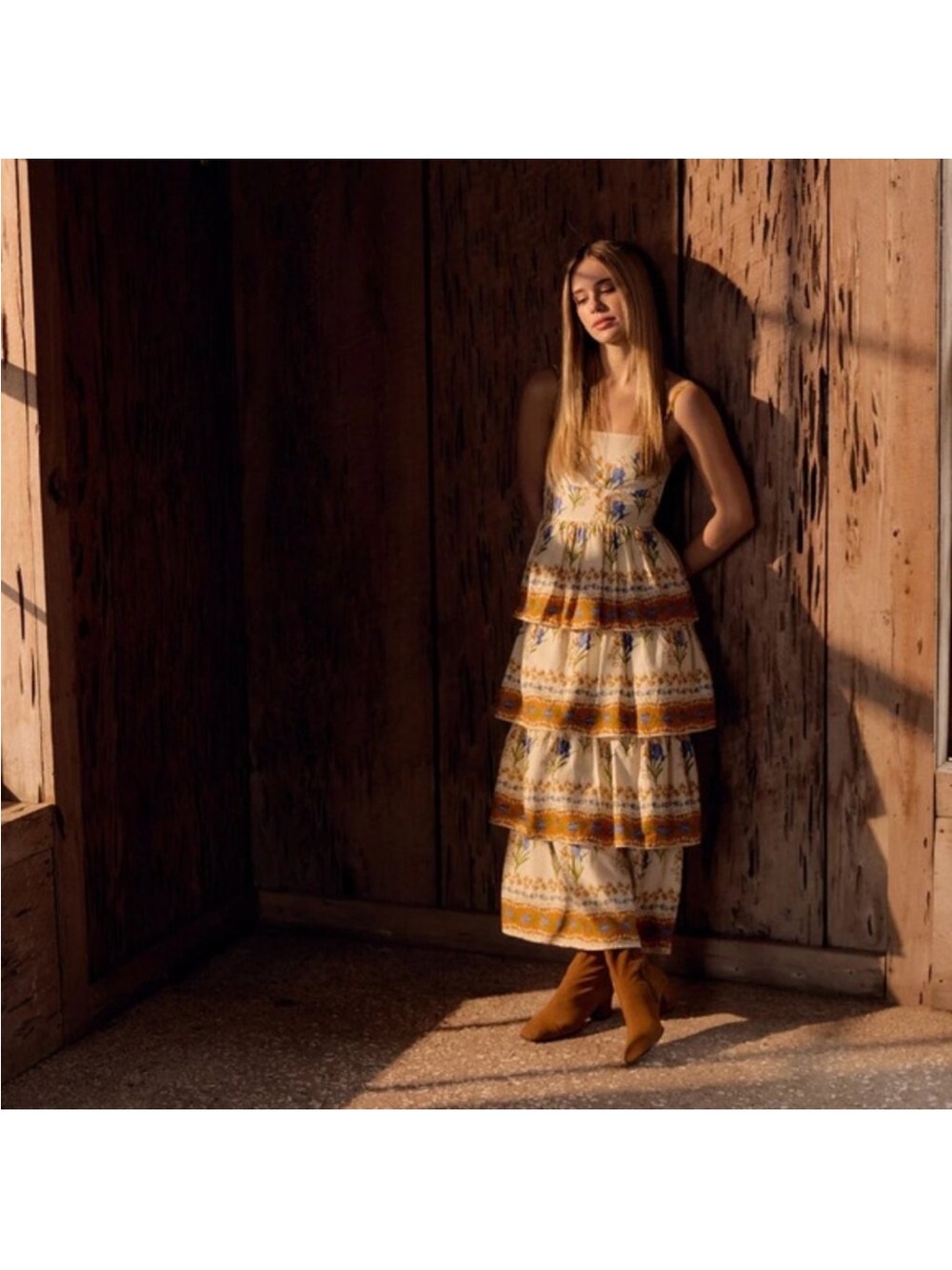 Olivia by Livro Ophelia Tiered Midi Dress